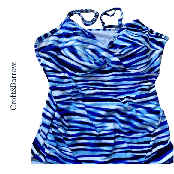 CROFT & BARROW Women’s Twisted Tankini Top - Picture 4 of 11